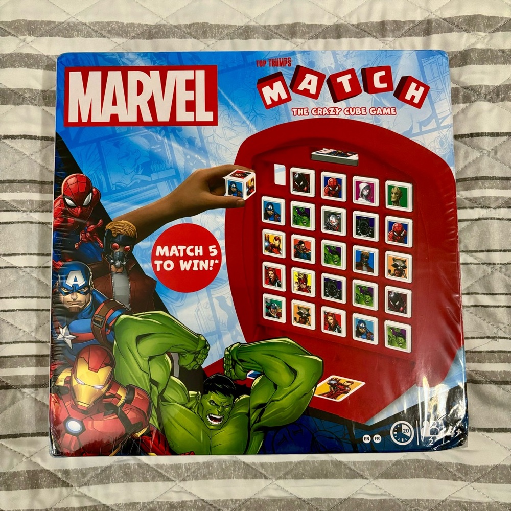 Marvel Top Trumps Match: The Crazy Cube Matching Board Game